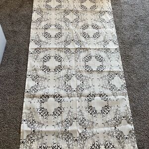 Elegant Cream and Gray Curtain Panels